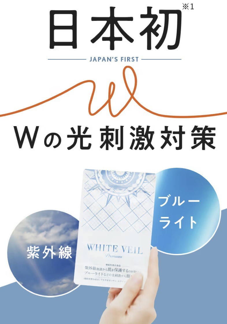 ホワイトヴェール　飲む日焼け止めサプリ