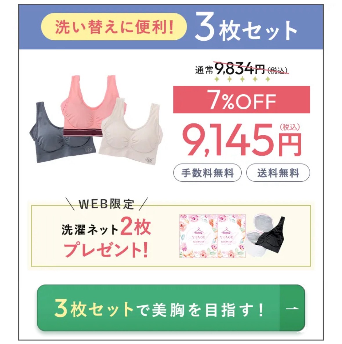 viage　ヴィアージュ　ナイトブラ