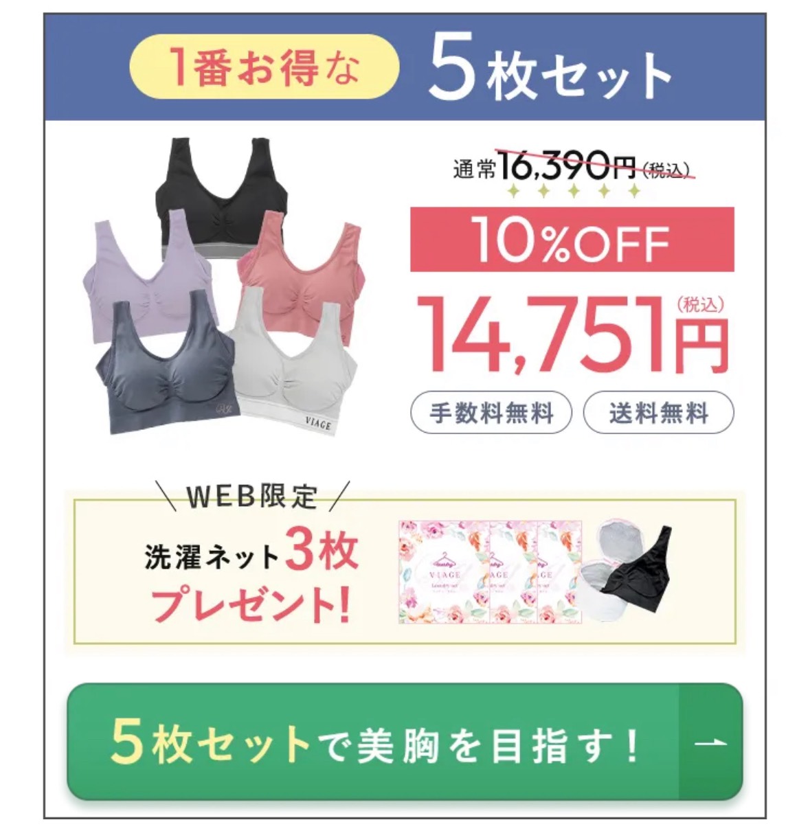 viage　ヴィアージュ　ナイトブラ